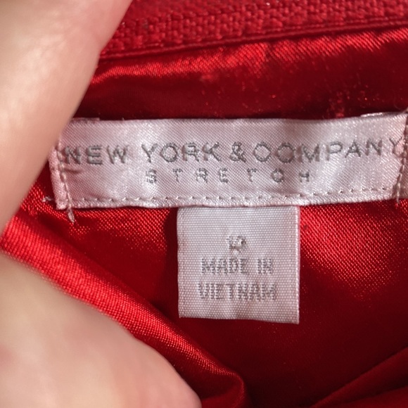 New York and Co Rose Rockabilly Party Dress 14 - Picture 4 of 4